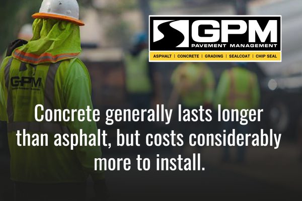 concrete generally lasts longer