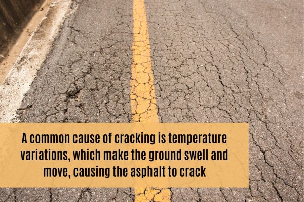 A note on that temperature variations can make asphalt crack.
