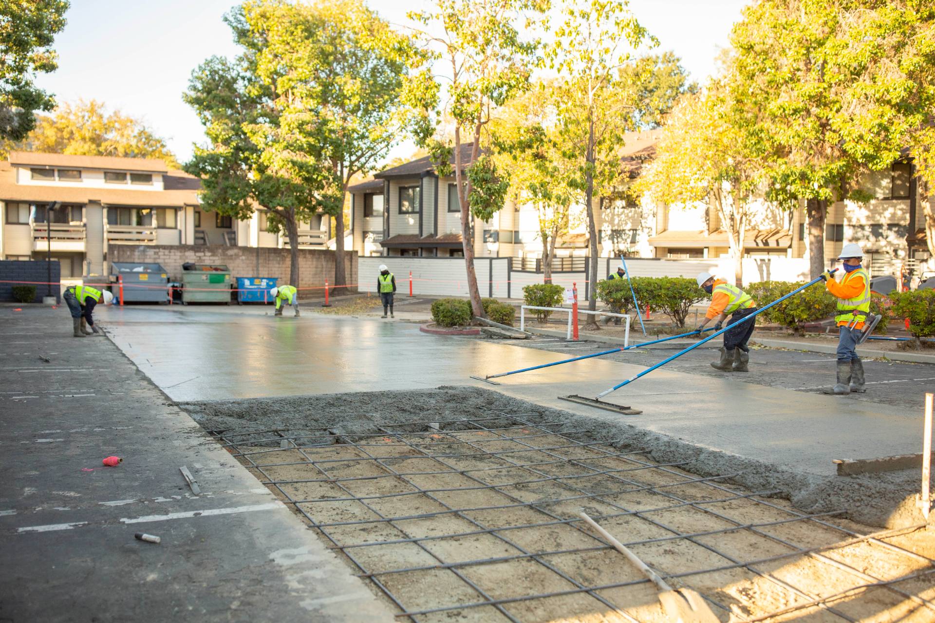The GPM team working to complete a concrete replacement project at Cedar Creek.
