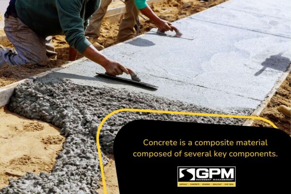 Concrete is a composite material