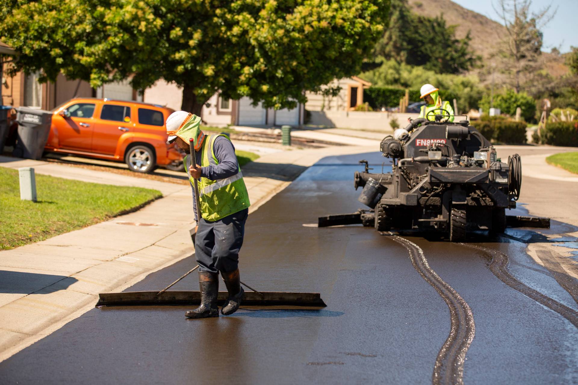 HOA Full Depth Reclamation Project in Central California HOA Paving Company in Central and Southern California 1